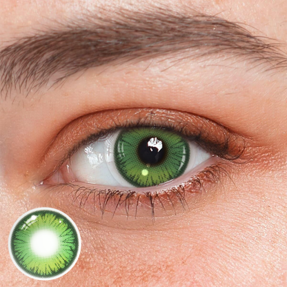 Cosplay Butterfly Green Coloured Contact Lenses